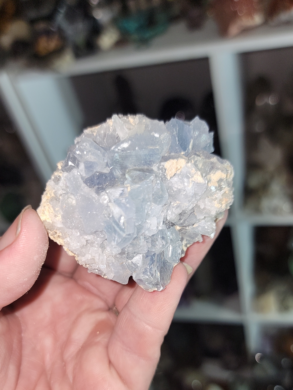 Light Blue Celestite Crystal Cluster